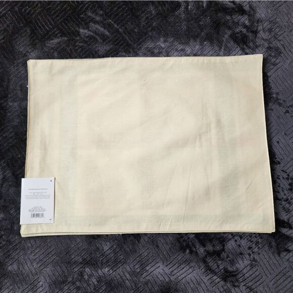 NEW! Threshold 100% Cotton Set Of 4 reversible Pastel Plaid Placemats 14"X19" - Picture 4 of 7